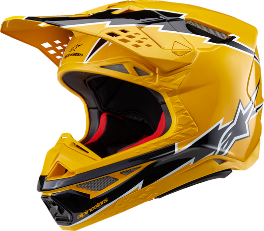 ALPINESTARS Supertech M10 Helmet - Ampress - MIPS® - Gloss Black/Yellow - XL 8300823-1414-XL