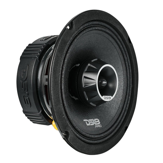 PRO-ZT 6.5" Coaxial Mid-Range Loudspeaker with Water Resistant Cone Built-in Bullet Tweeter and Grill | 225W RMS 4-Ohm