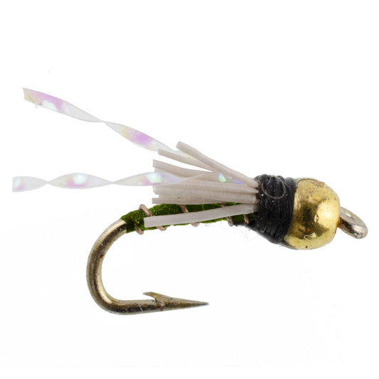Beadhead Olive 3 Dollar Dip Serendipity Wet Fly Fishing Flies - 1 Dozen Flies Hook Size 18