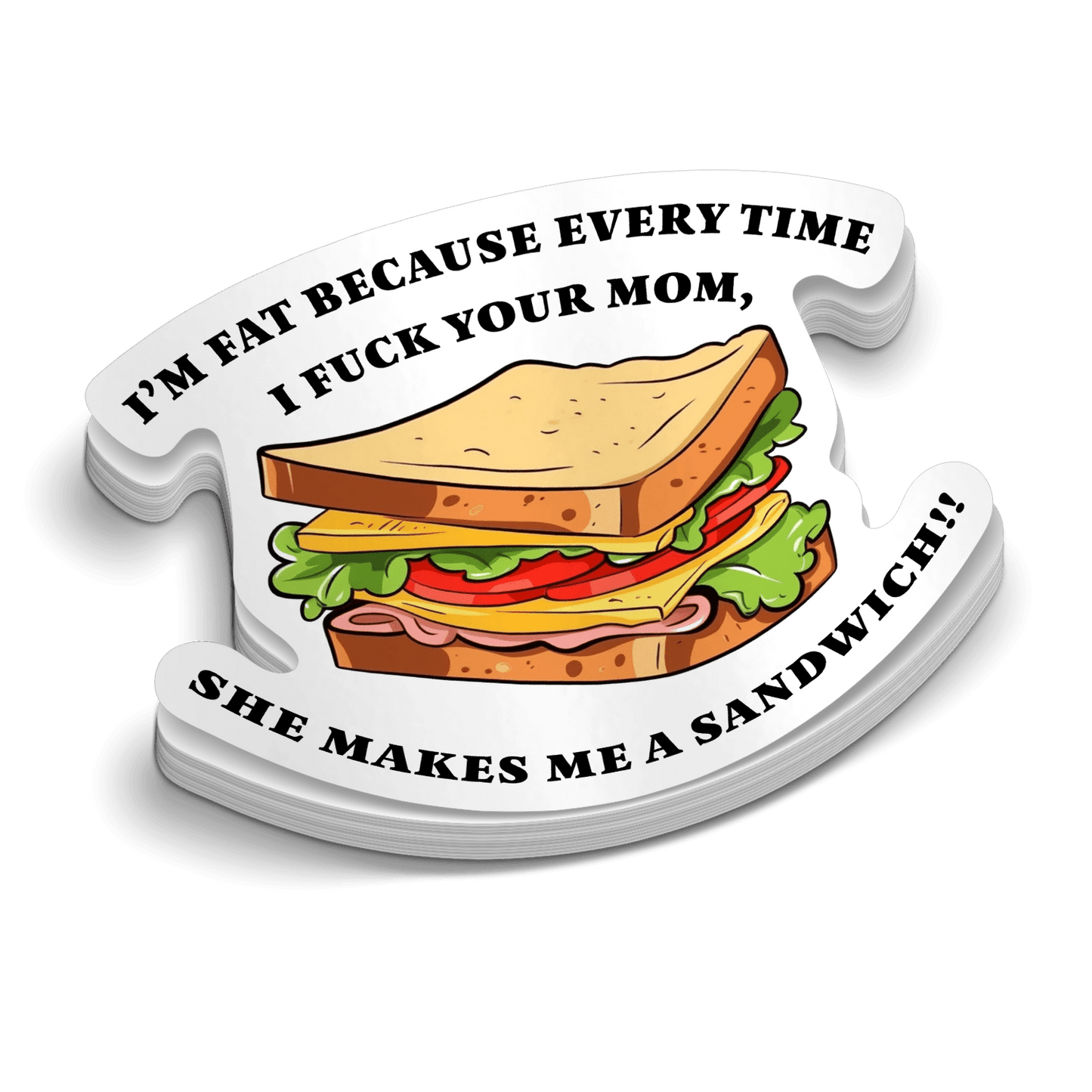 Sandwich Hard Hat Decal
