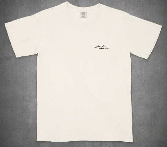 Vintage Wood Duck Logo Design in Ivory