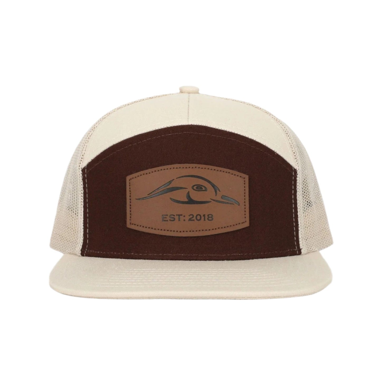 AF Waterfowl Leather Patch 7 Panel Hat