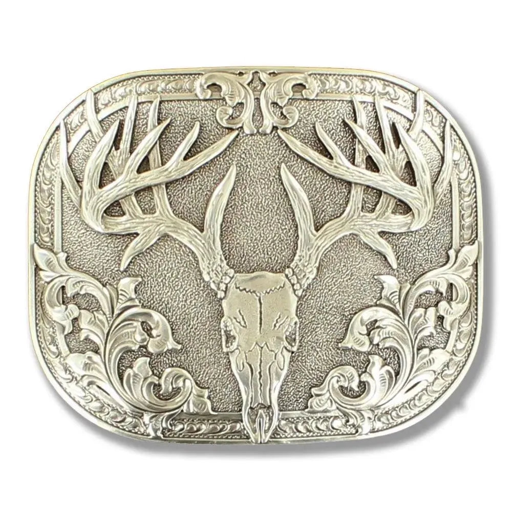 Nocona Deer Skull - Belt Buckle