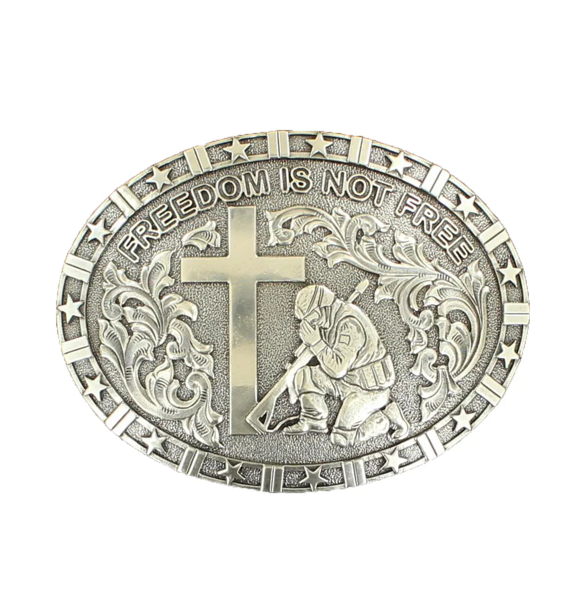 Nocona Military Prayer - Belt Buckle