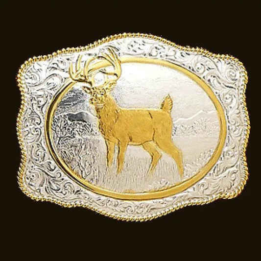 Crumrine White Tail Buck - Belt Buckle