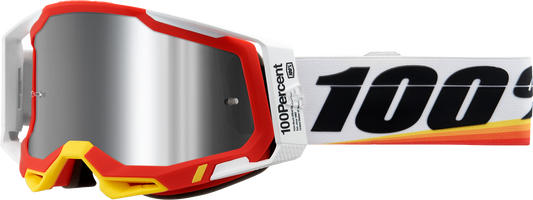 100% Racecraft 2 Goggles - Arsham Red - Silver Flash Mirror 50010-00016