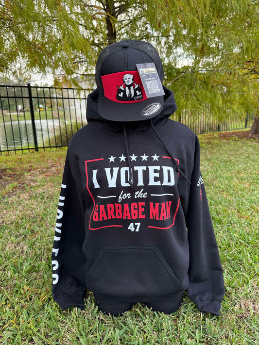 I Voted for the Garbage Man Hoodie