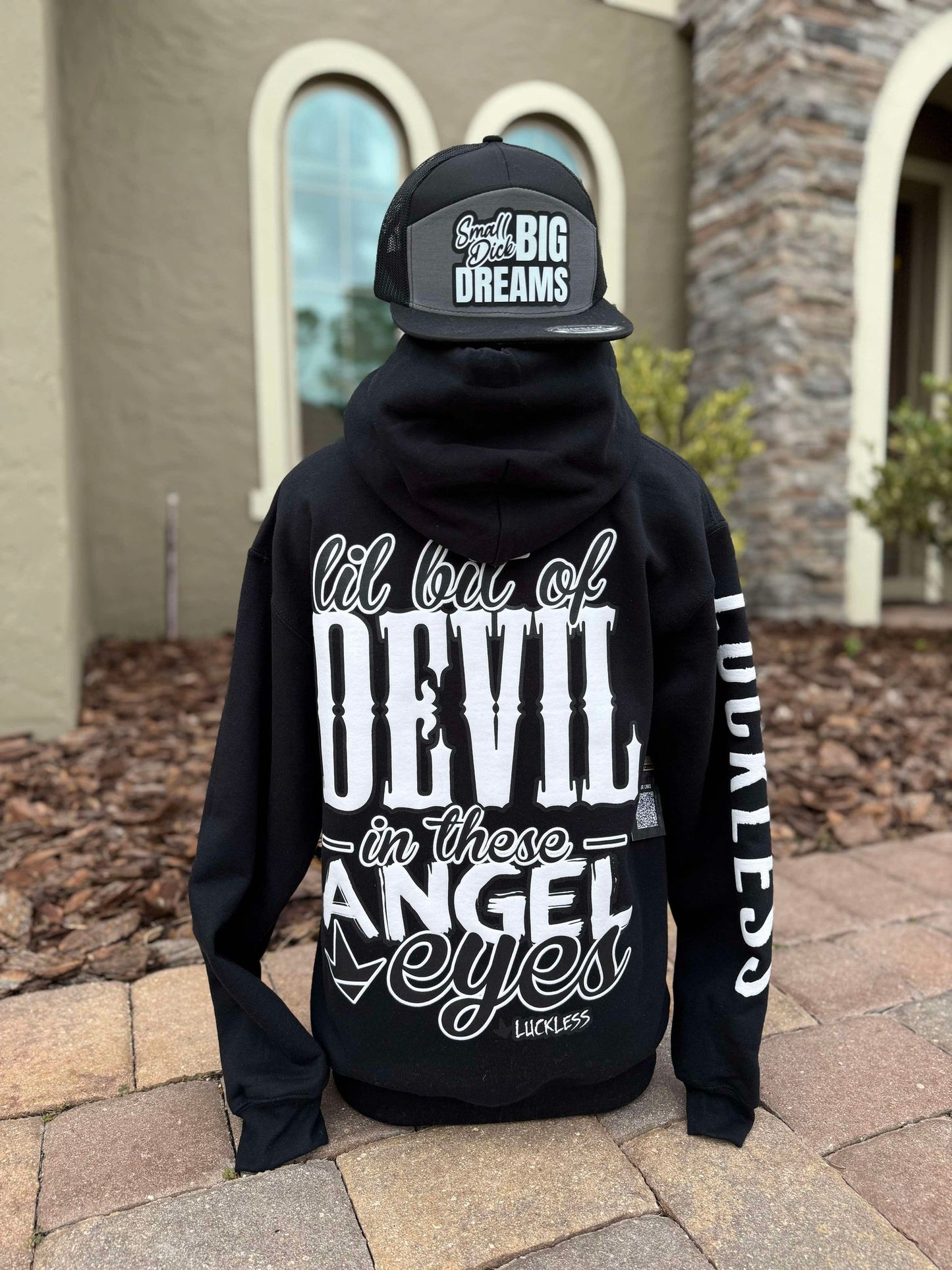 Lil Bit Of Devil in these Angel Eyes Hoodie