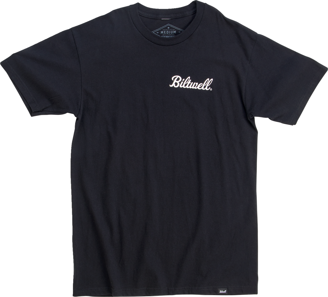 BILTWELL Badge T-Shirt - Black - Small 8101-074-002