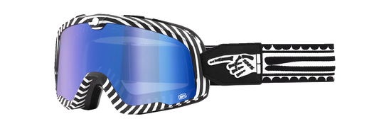 100% Barstow Goggles - Death Spray - Blue Mirror 50000-00002