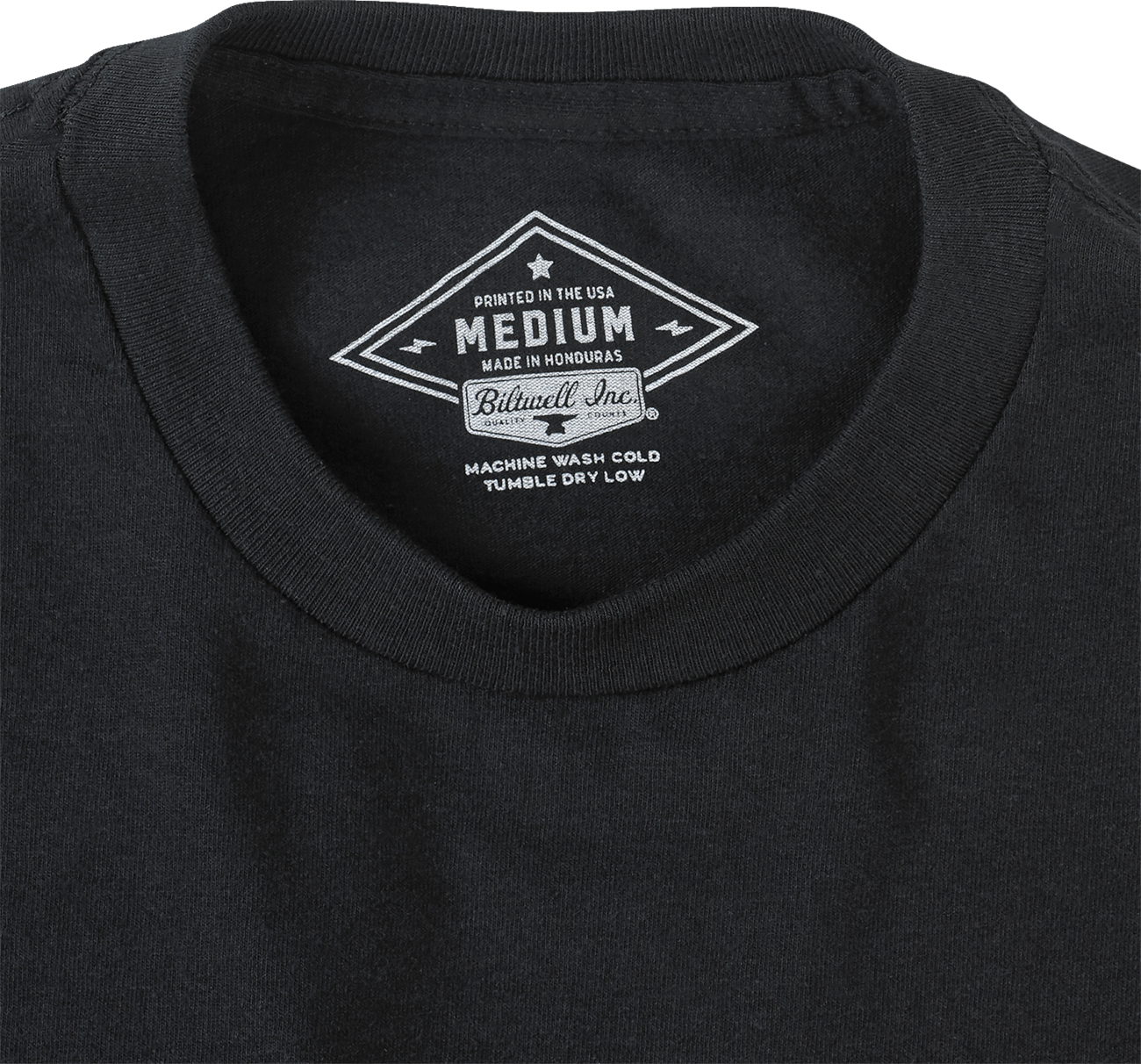 BILTWELL Damaged T-Shirt - Black - Small 8101-073-002