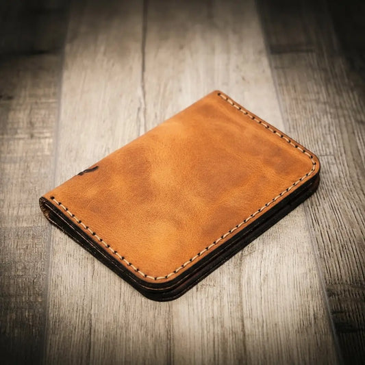 The Tyler Vertical Wallet - Chestnut Brown