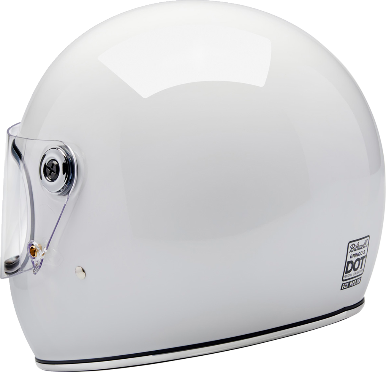 BILTWELL Gringo S Helmet - Gloss White - Large 1003-102-504