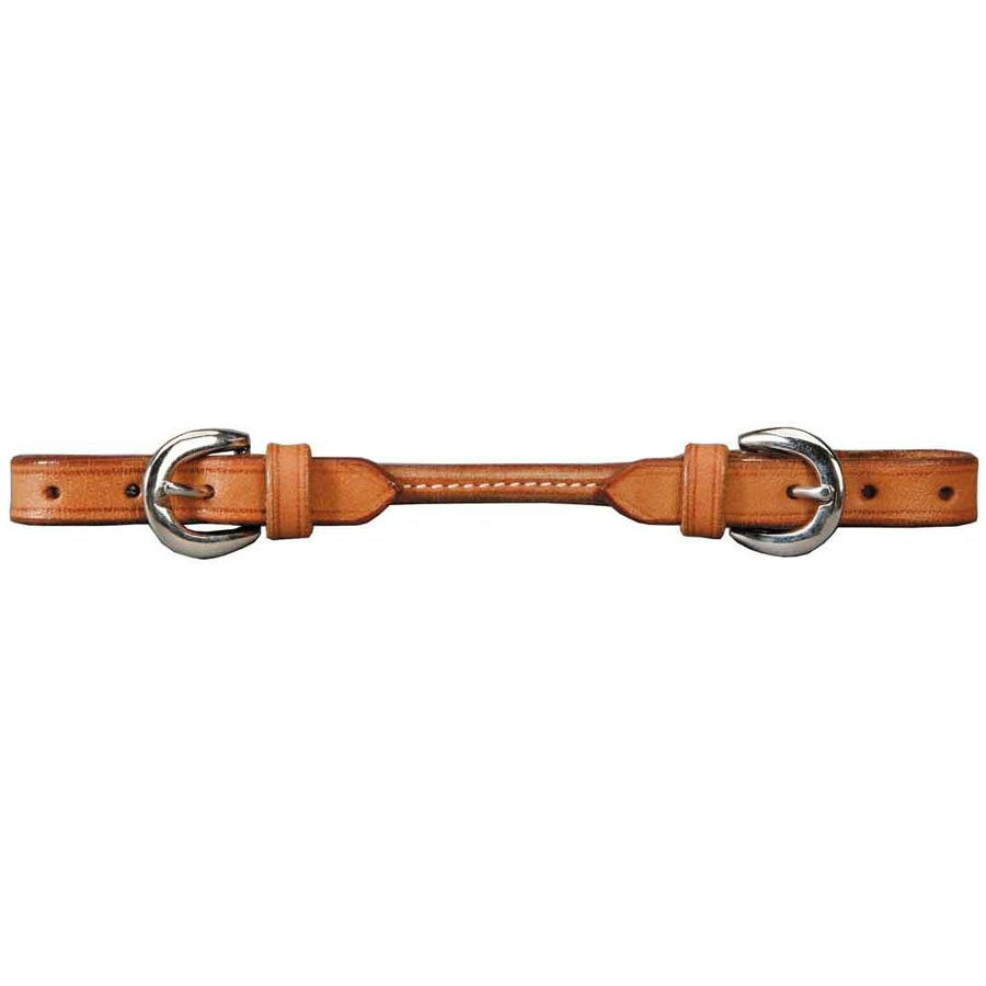 Round Leather Curb Strap