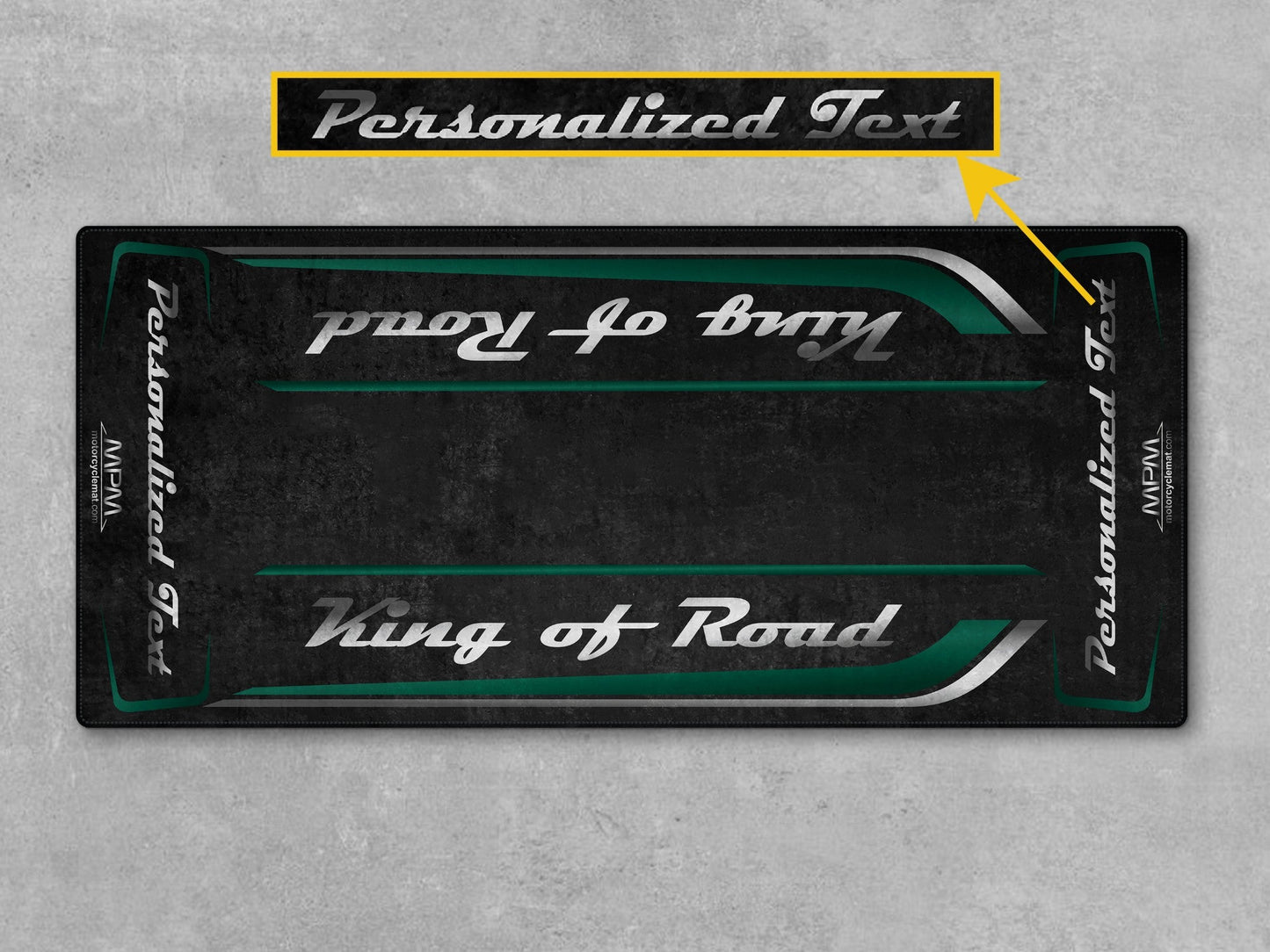 MPM Motorcycle Mat for Cruiser Motorcycle "King of Road" - MM7342