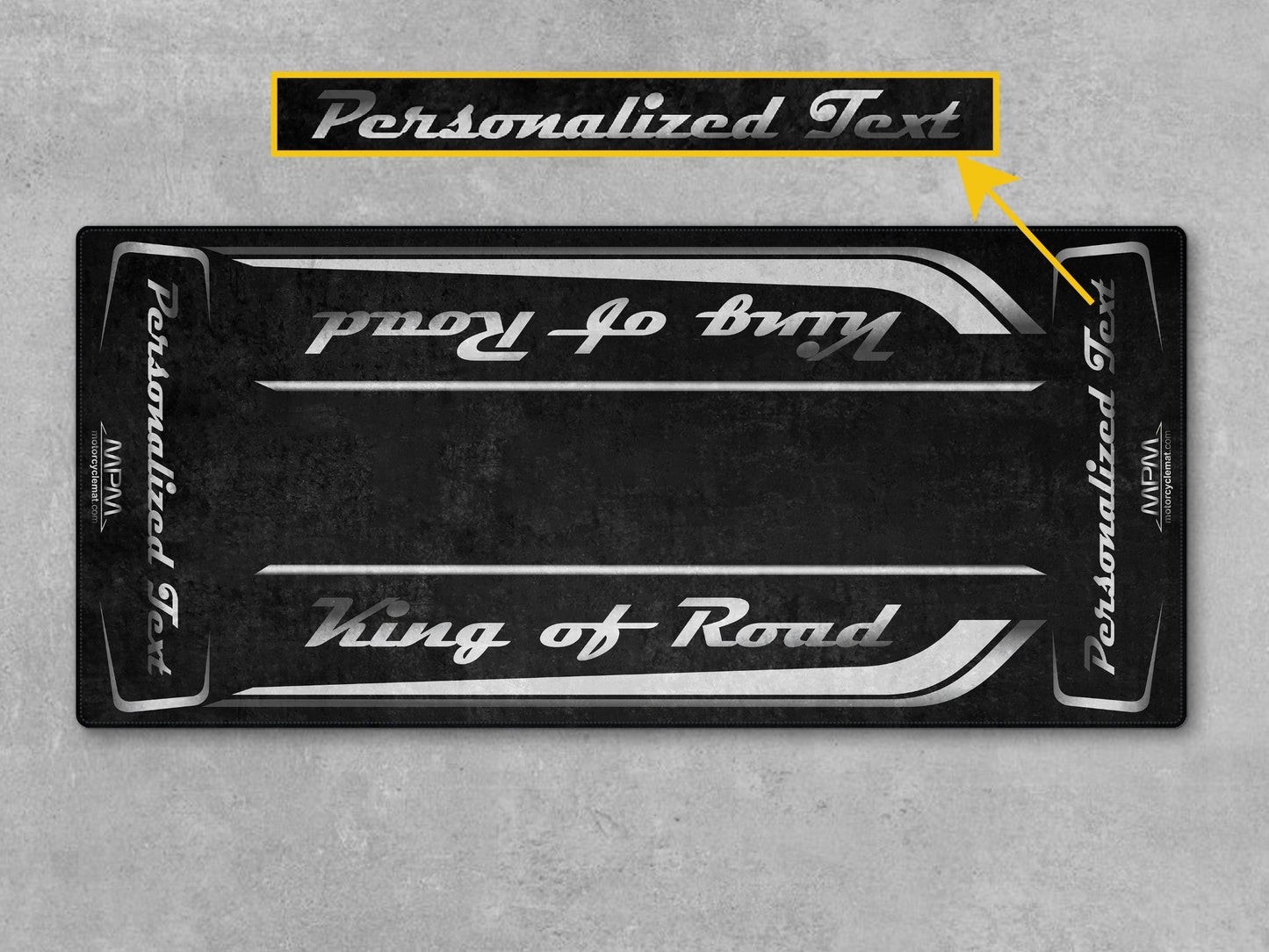 MPM Motorcycle Mat for Cruiser Motorcycle "King of Road" - MM7342