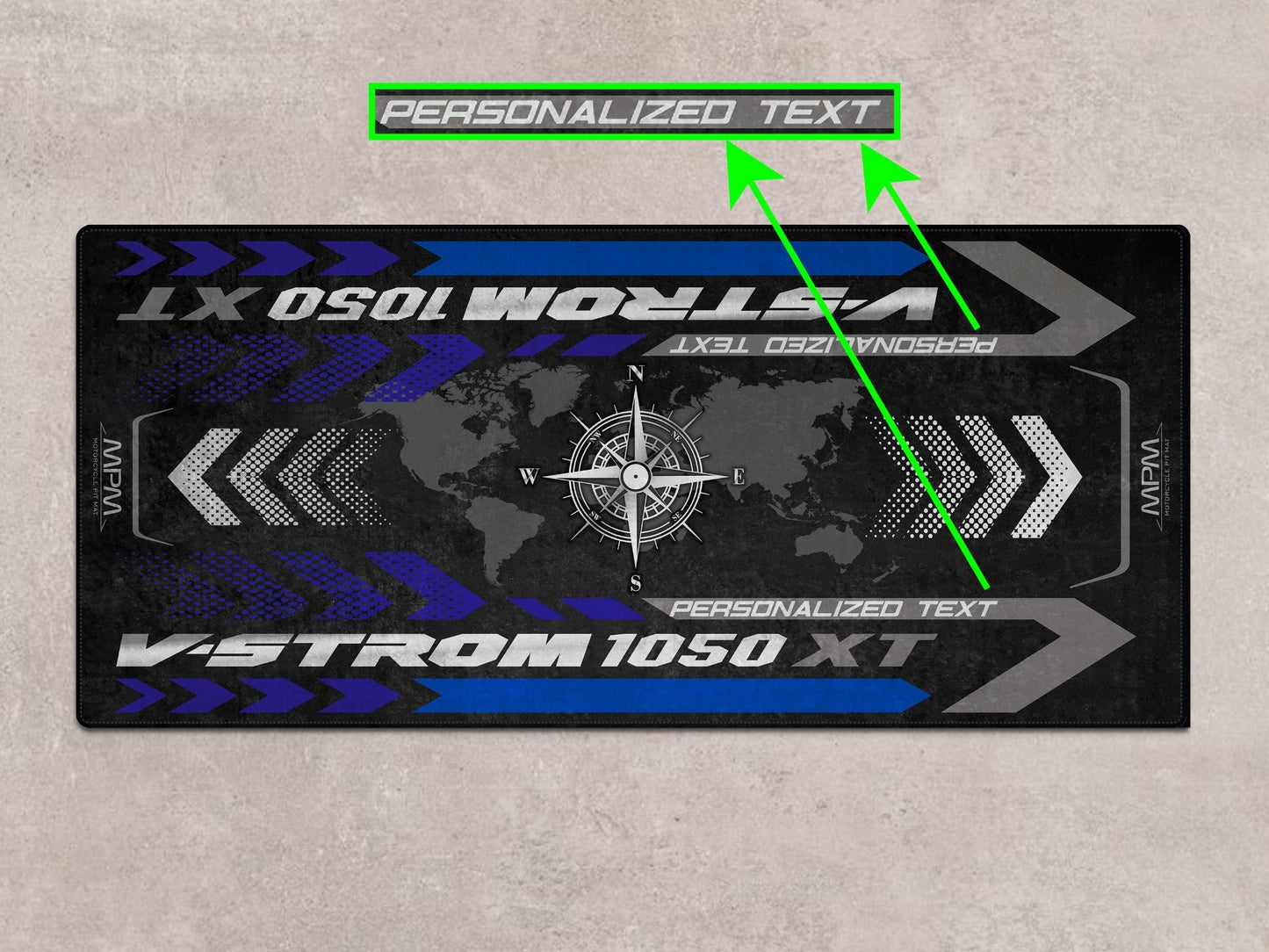 MPM Motorcycle Mat for Suzuki V-STROM 1050XT - MM7377