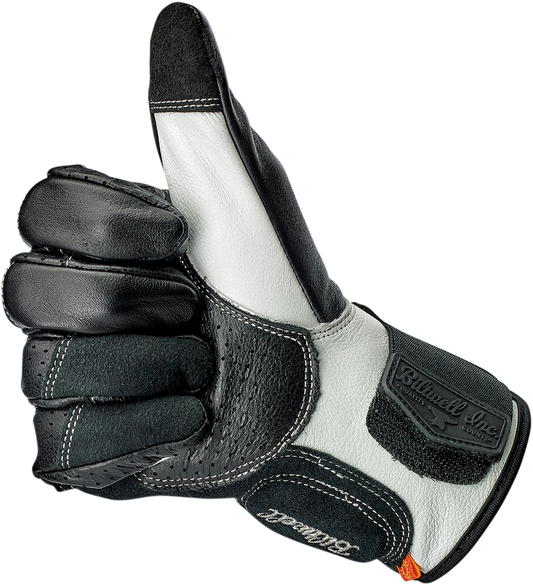 BILTWELL Borrego Gloves - Black/Cement - Medium 1506-0104-303