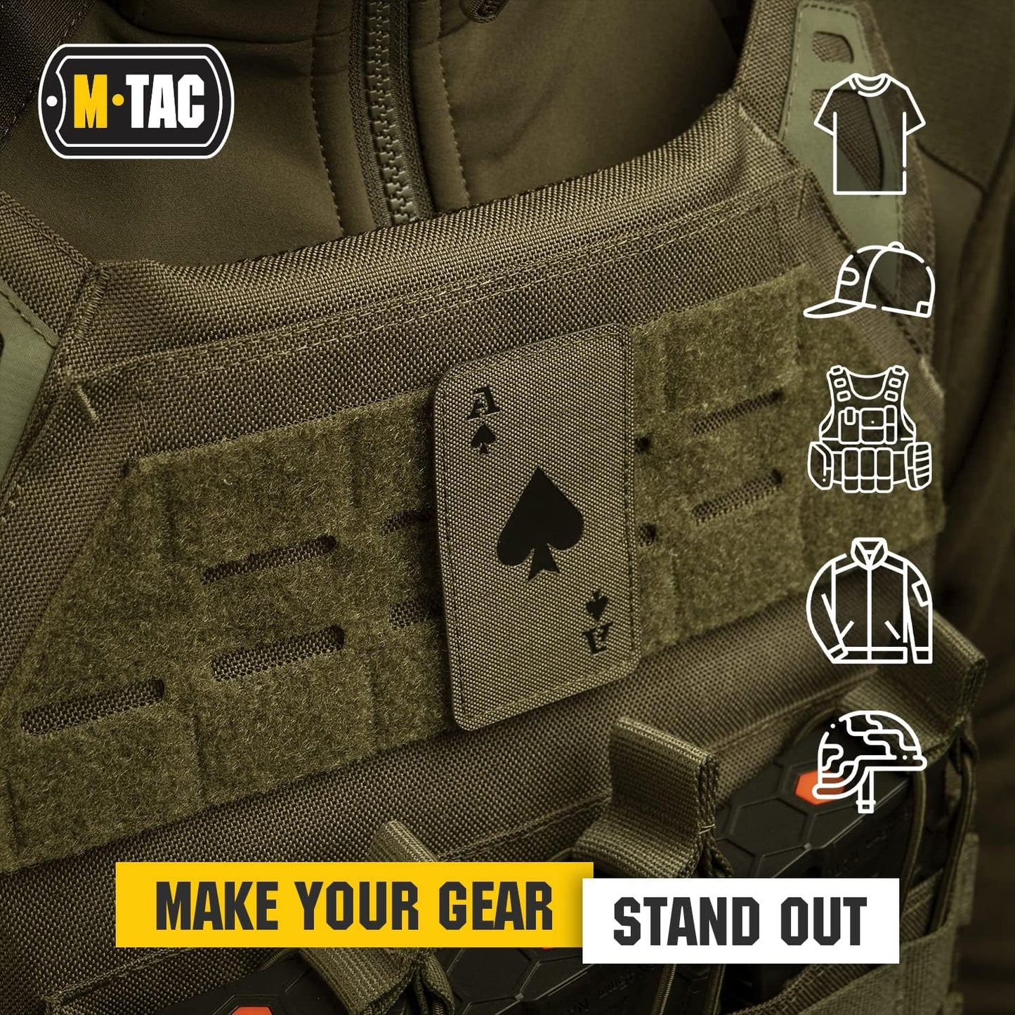 M-Tac patch Ace of Spades Laser Cut