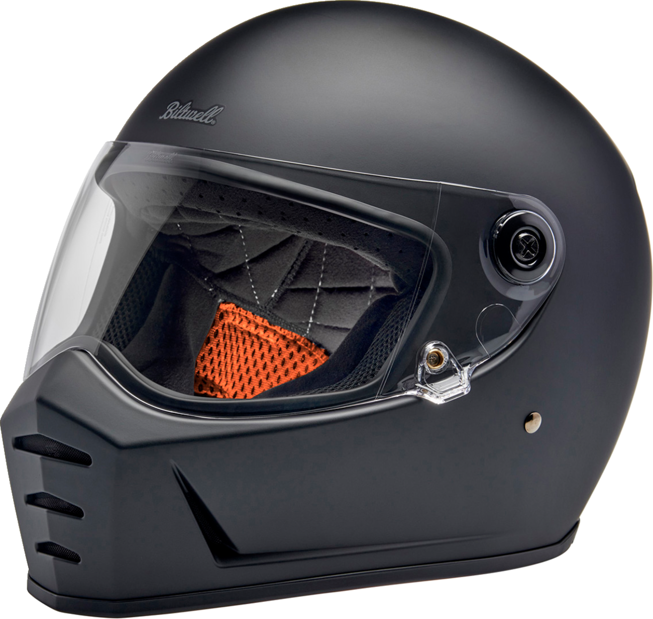 BILTWELL Lane Splitter Helmet - Flat Black - Large 1004-201-504