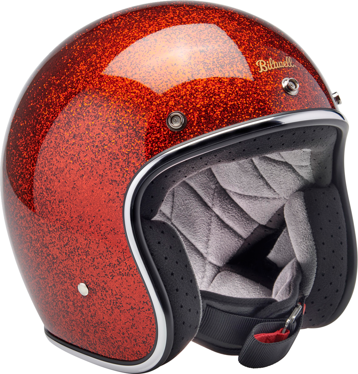 BILTWELL Bonanza Helmet - Rootbeer Megaflake - XS 1001-457-201