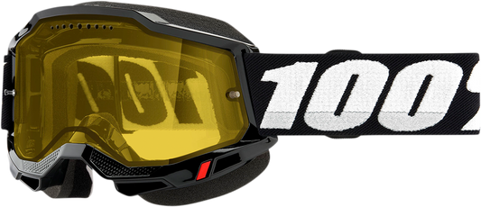 100% Accuri 2 Snow Goggles - Black - Yellow 50021-00001