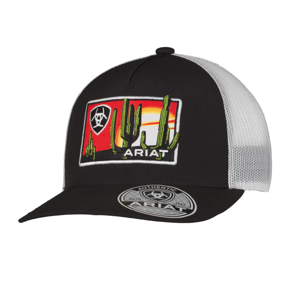 ARIAT Desert Patch (Black/White) - Trucker Cap