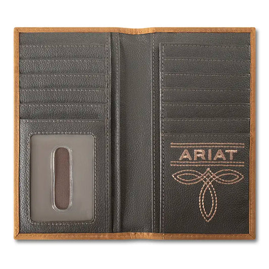 Ariat Patchwork Embossed - Men's Rodeo Wallet