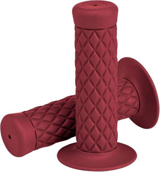 BILTWELL Grips - Thruster - 7/8" - Oxblood 6702-0378