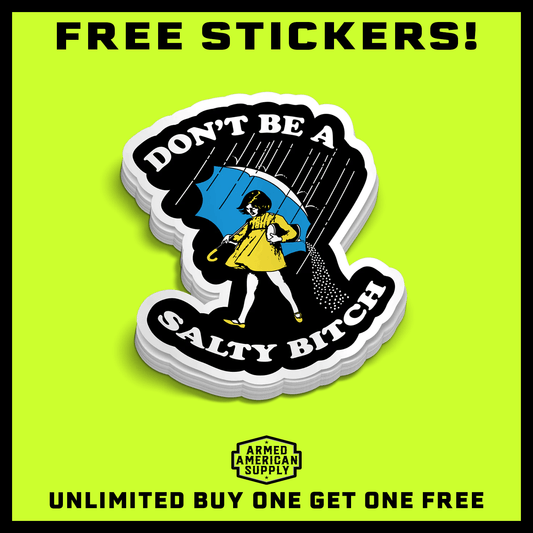 Salty Bitch Hard Hat Decal