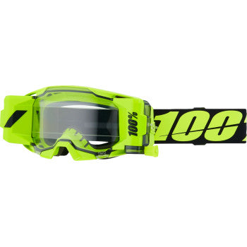 100% ARmatic Forecast Goggle - Roll-Off - Yellow - Clear Lens 50061-00002