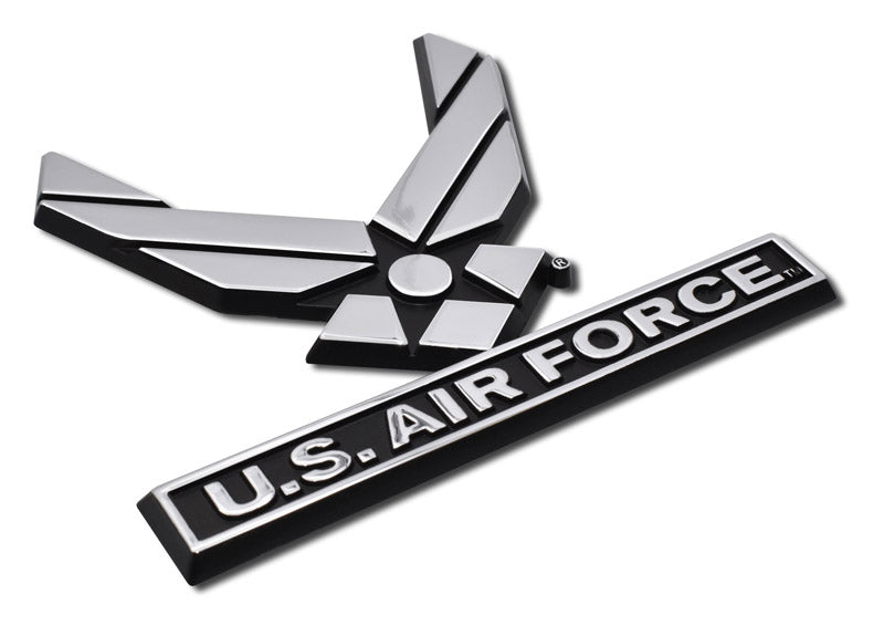 Air Force Wings Chrome Car Emblem