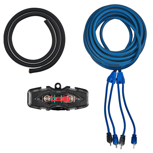 4-GA Amplifier Installation Wiring Kit - Blue