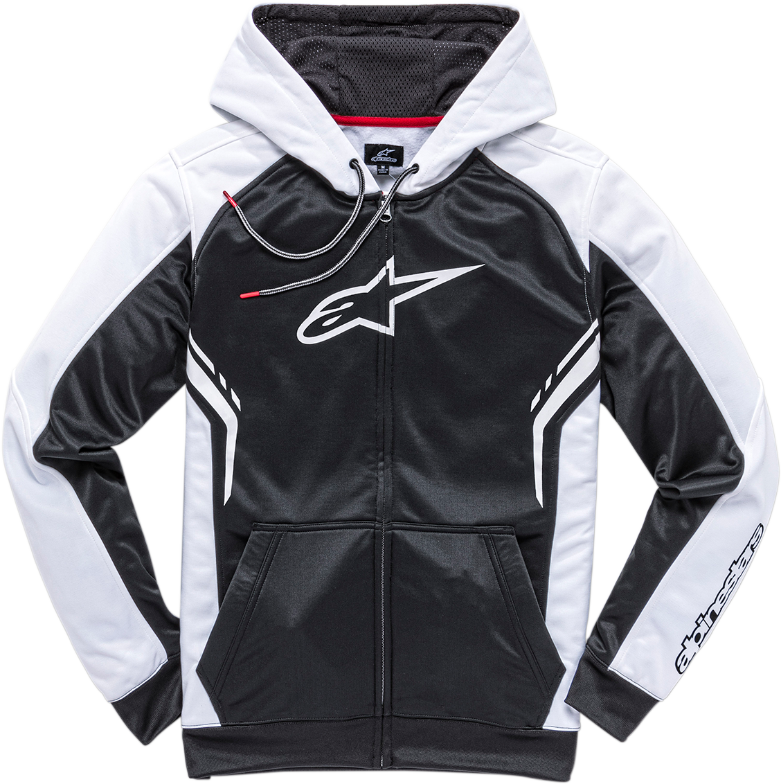 ALPINESTARS Strike Zip Hoodie - Black/White - Large 101953102-1020L