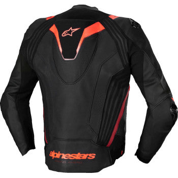 ALPINESTARS Missile v3 Ignition Leather Jacket - Black/Red Fluo/Dark Red - US 38 / EU 48 3100325-1365-48