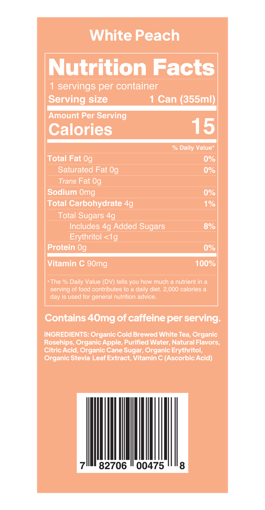 White Peach Organic Iced Tea
