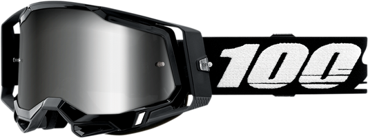 100% Racecraft 2 Goggles - Black - Silver Mirror 50010-00001