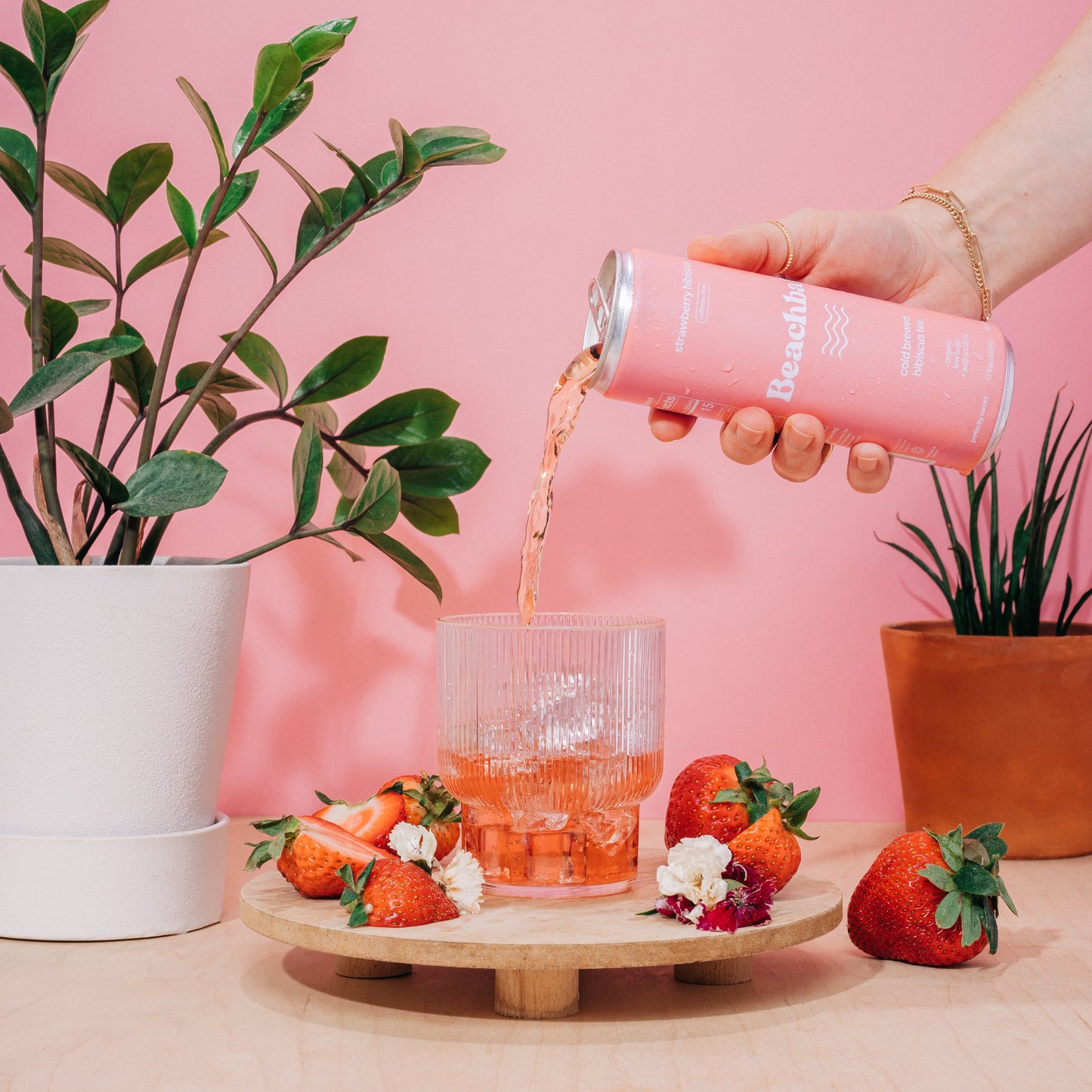Strawberry Hibiscus Organic Iced Hibiscus Tea