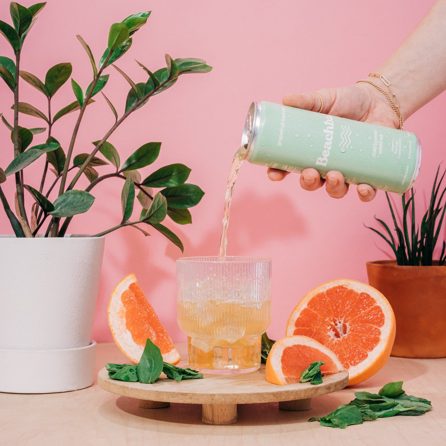 Grapefruit Basil Mint Organic Iced Tea