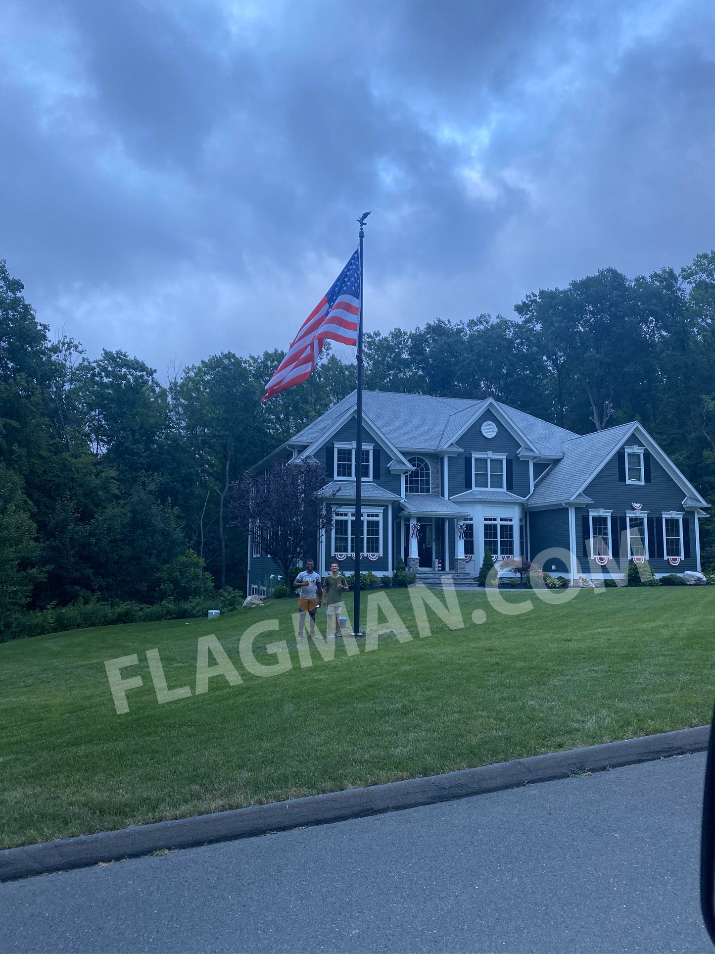 Aluminum Flagpole - Internal Cable Winch - Heavy Duty, Lifetime Warranty - Made in USA