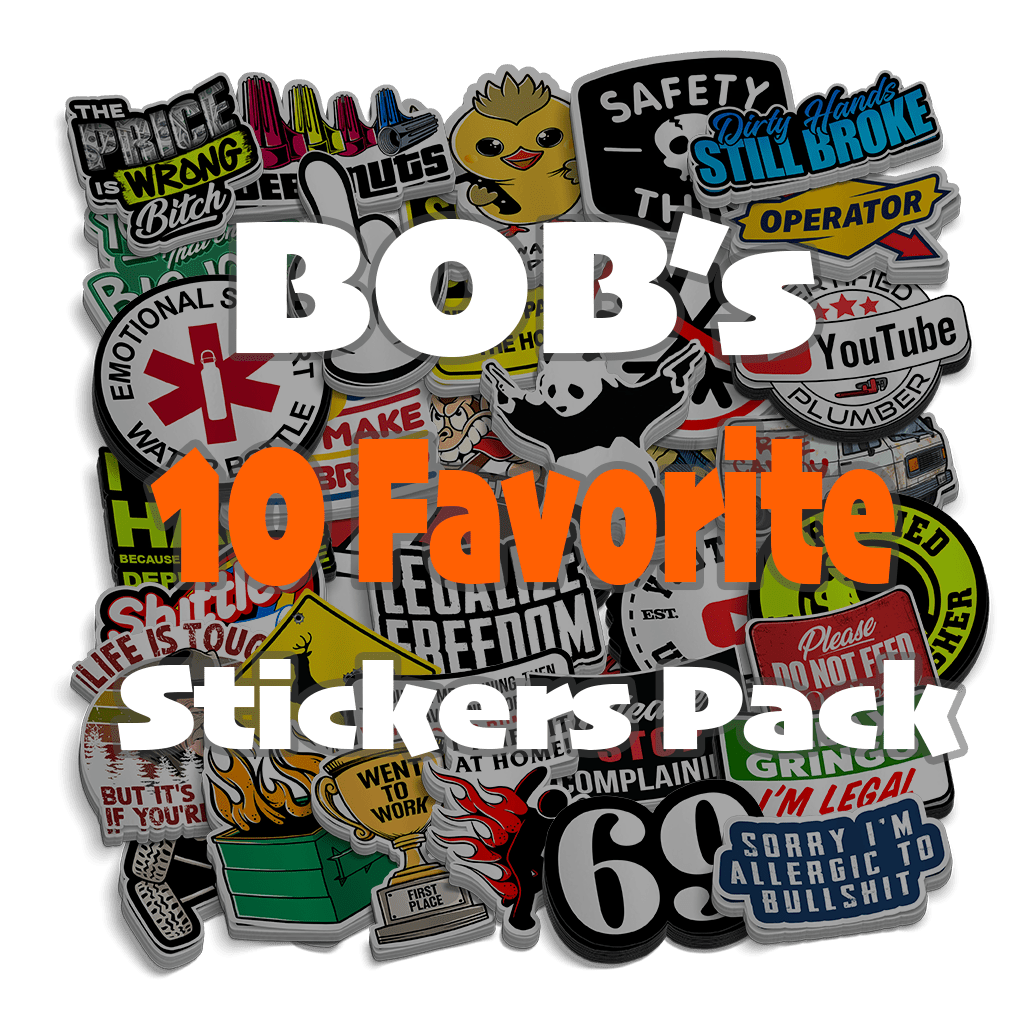 Free Sticker Pack - Bob’s New 10 favorite stickers