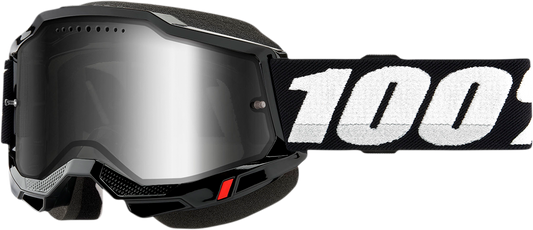 100% Accuri 2 Snow Goggles - Black - Silver Mirror 50022-00001
