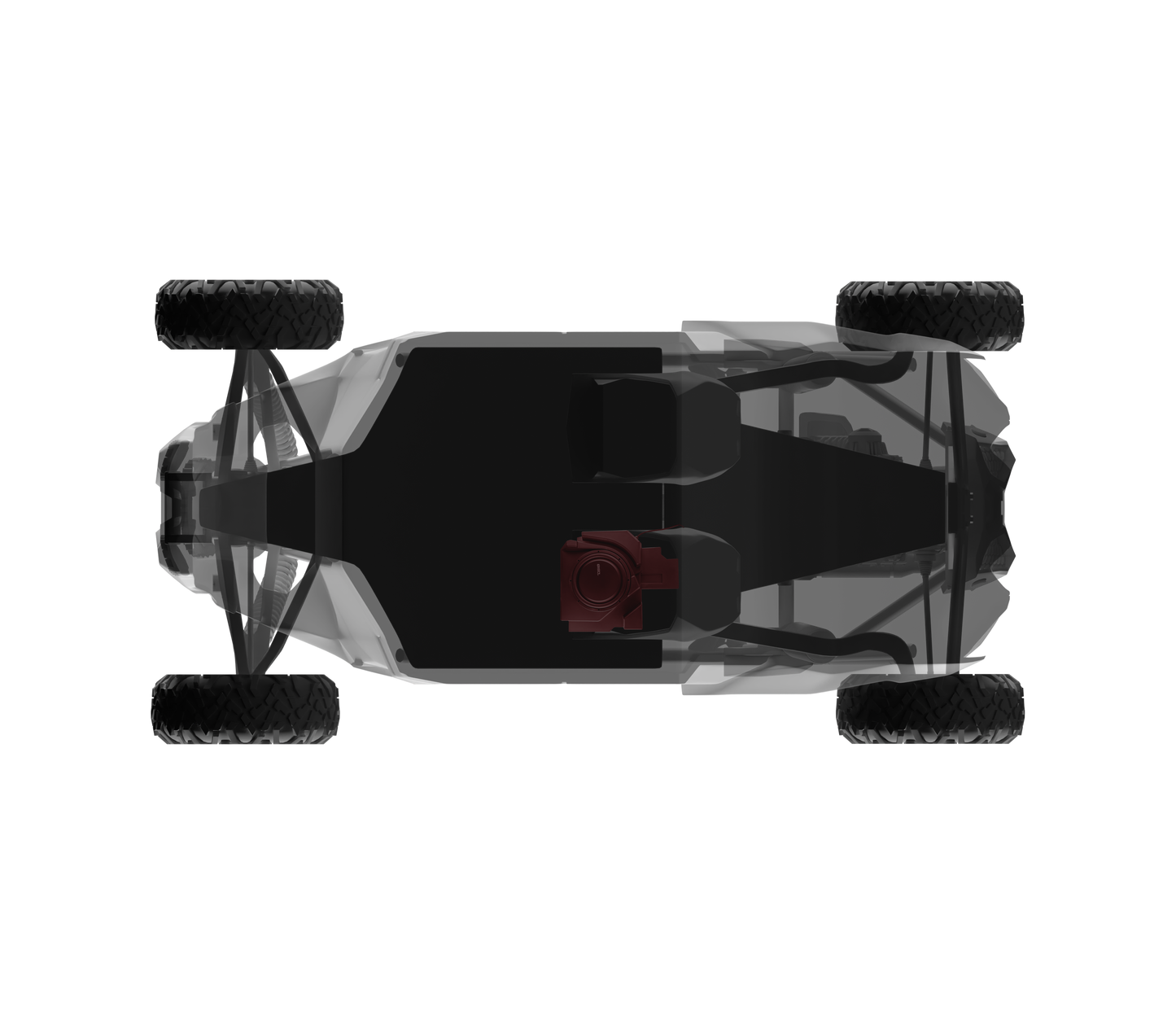 Can-Am Maverick X3 12" Under Seat Subwoofer Enclosure Driver Side - PSW12.4D Shallow Water Resistant Subwoofer Included