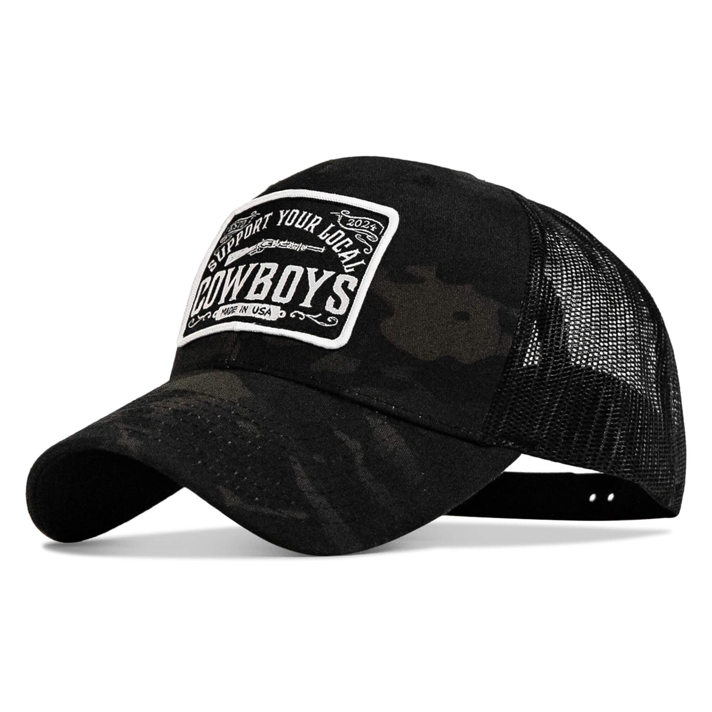 Support Your Local Cowboys Patch Snapback Hat