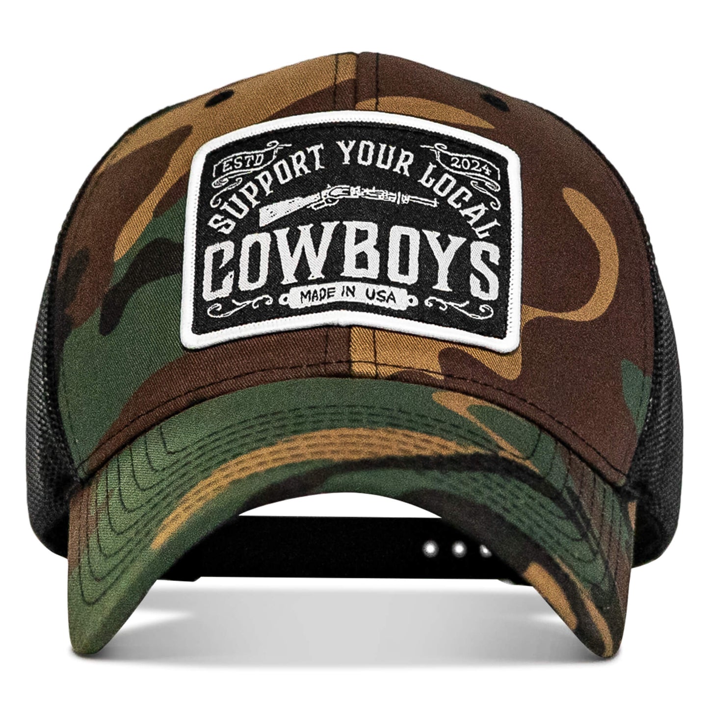 Support Your Local Cowboys Patch Snapback Hat