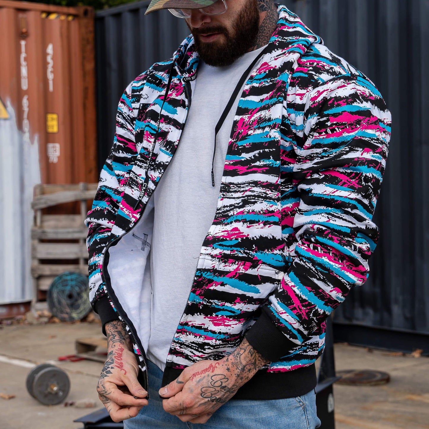 Men's Fleece Lined Zip Up Hoodie | V1