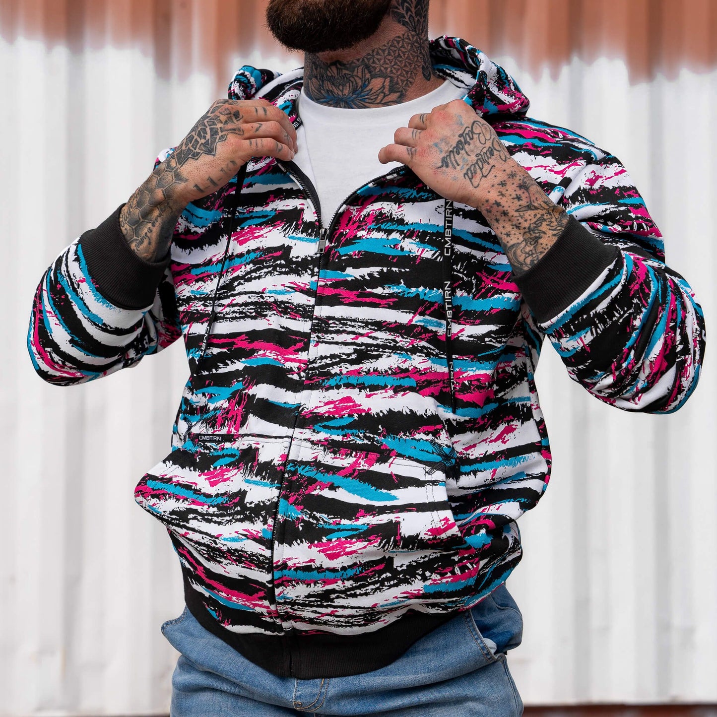 Men's Fleece Lined Zip Up Hoodie | V1