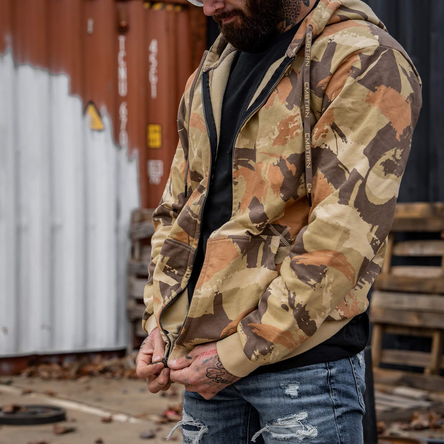 Men's Fleece Lined Zip Up Hoodie | V1