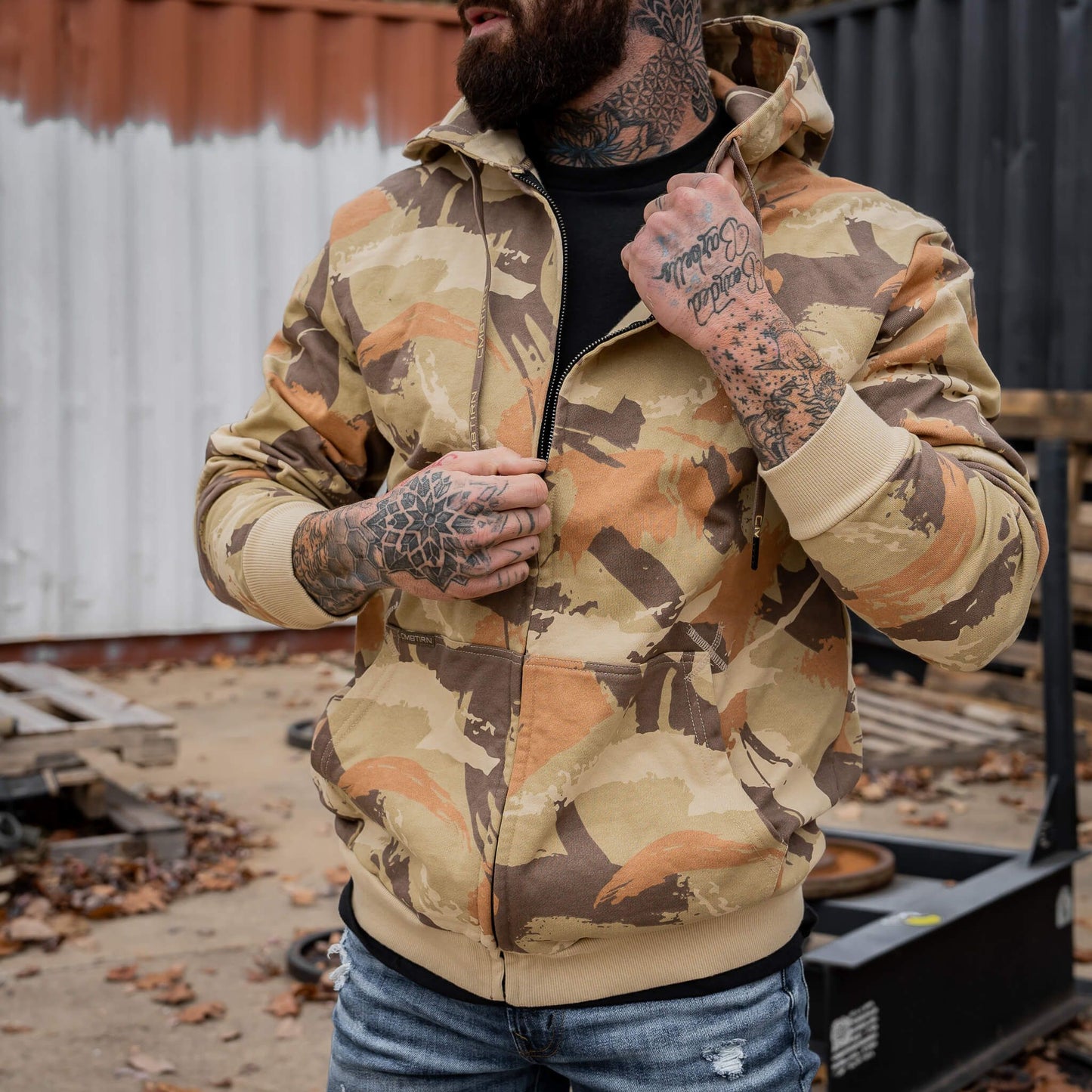 Men's Fleece Lined Zip Up Hoodie | V1