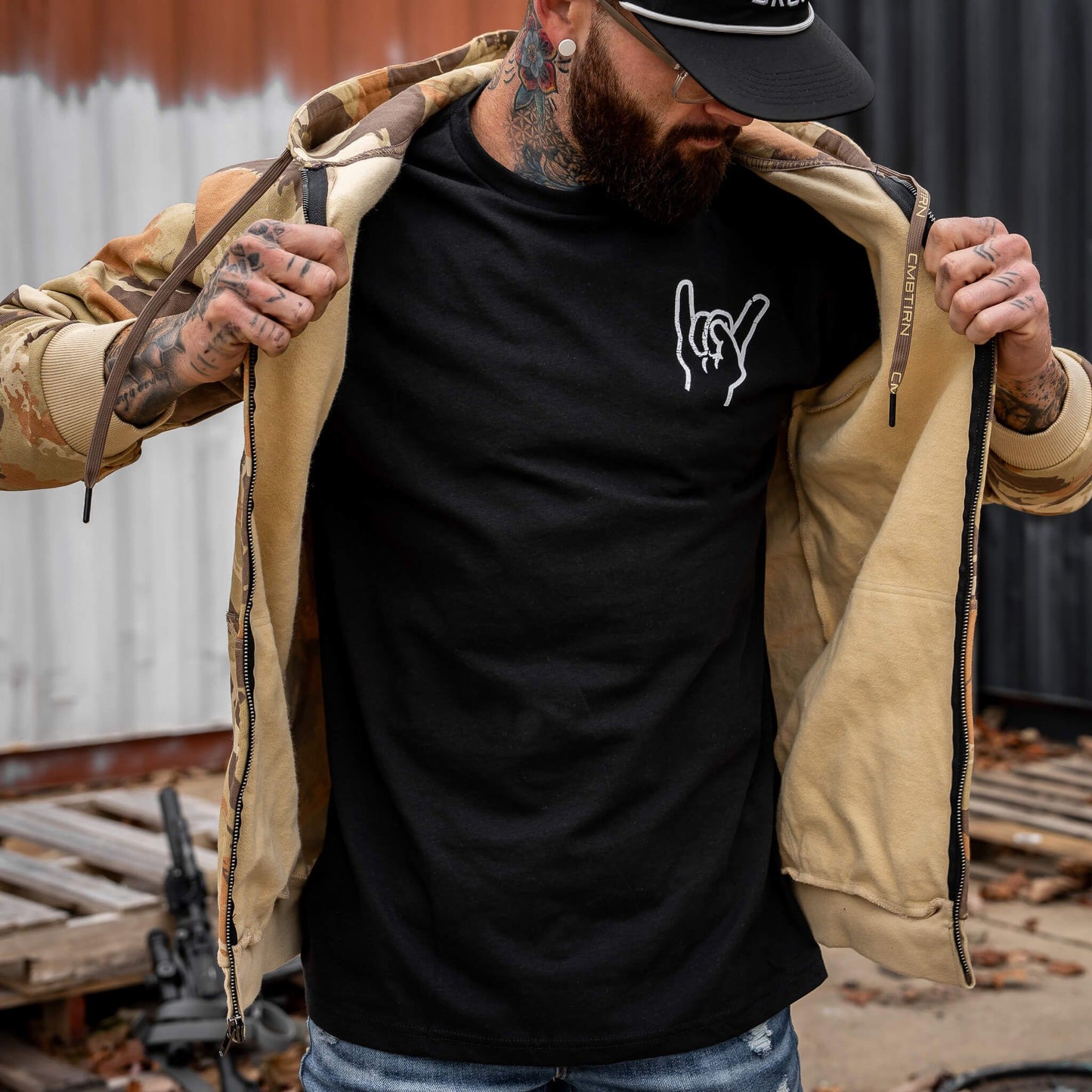 Men's Fleece Lined Zip Up Hoodie | V1